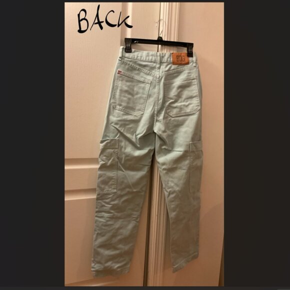 Urban Outfitters BDG Baggy Jean Light Blue Cargo High Waist US 25 Waist - Picture 3 of 4